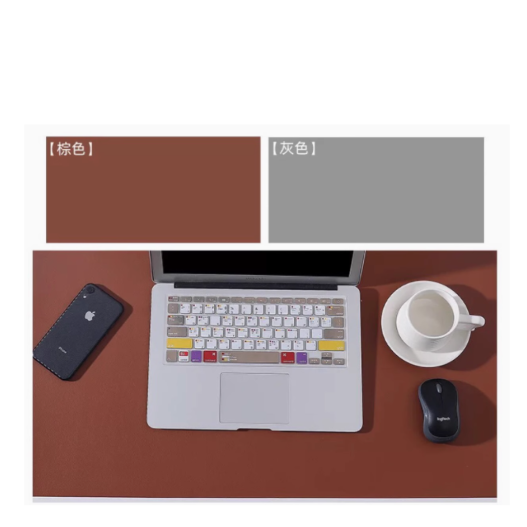 Premium Double Sided Mouse Pad - 70cm x35cm - Brown Grey