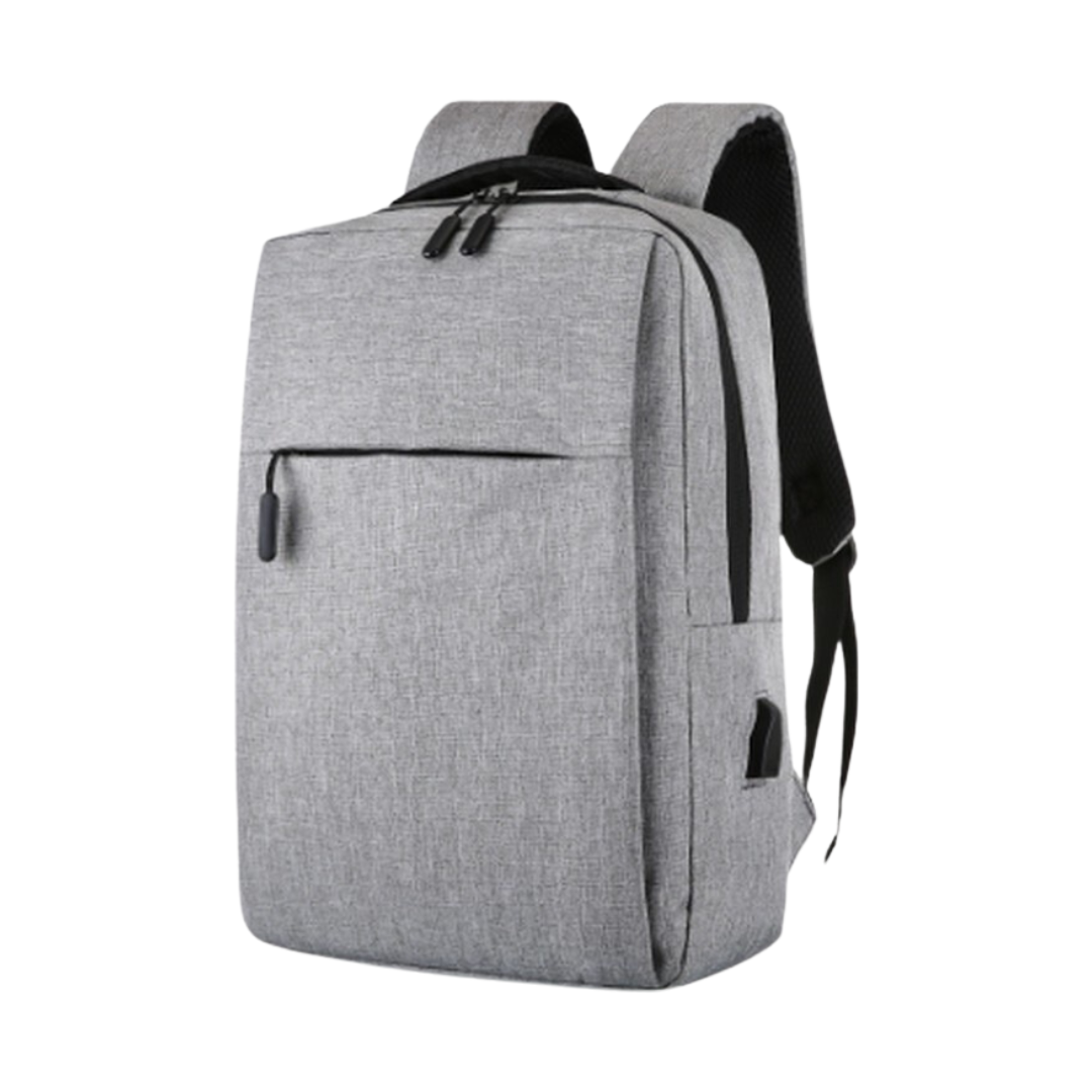 Laptop Bag Travel Bag Business Backpack Leisure Men Bag Man Bag Multifunctional USB Charging Bag - Grey