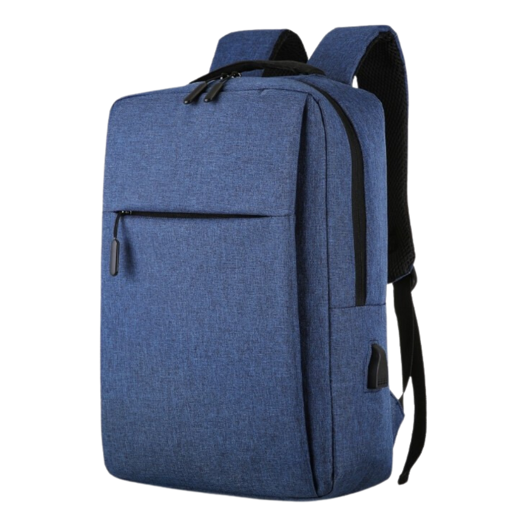 Laptop Bag Travel Bag Business Backpack Leisure Men Bag Man Bag Multifunctional USB Charging Bag - Blue