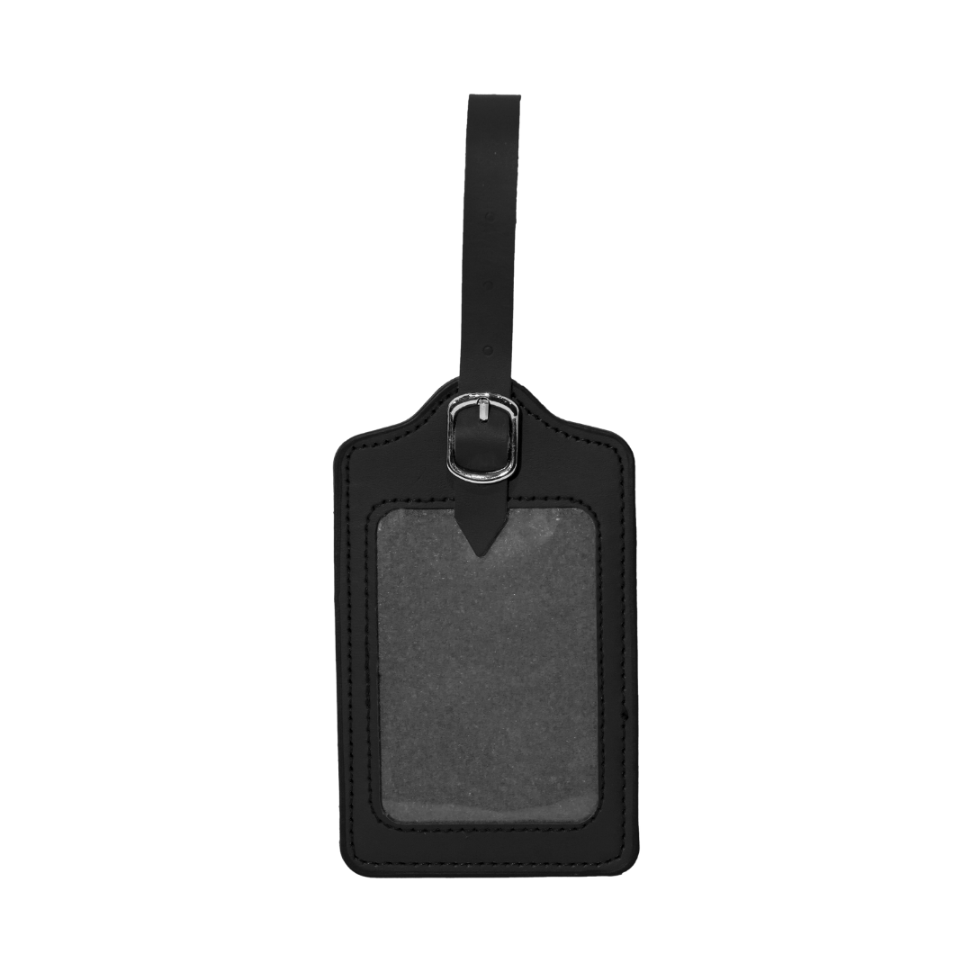 PVC ID Card Holder – With Strap & Buckle (7 x 10 cm) Black