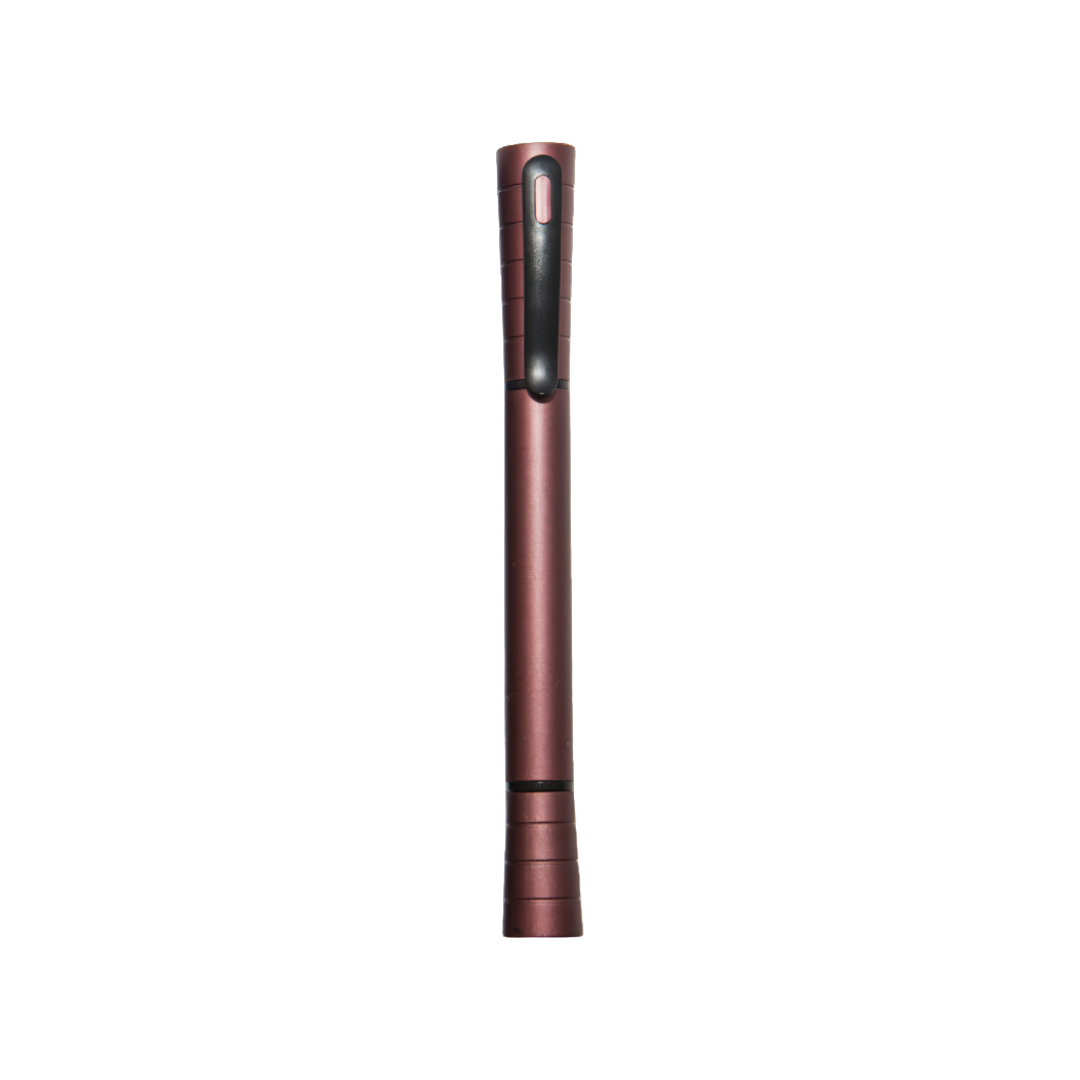 INKY 2-in-1 Black Ink Ballpoint Pen with Highlighter (Red)
