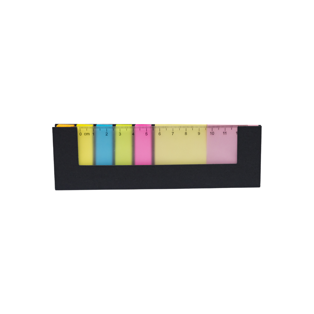 Eco Memopad Ruler - Black