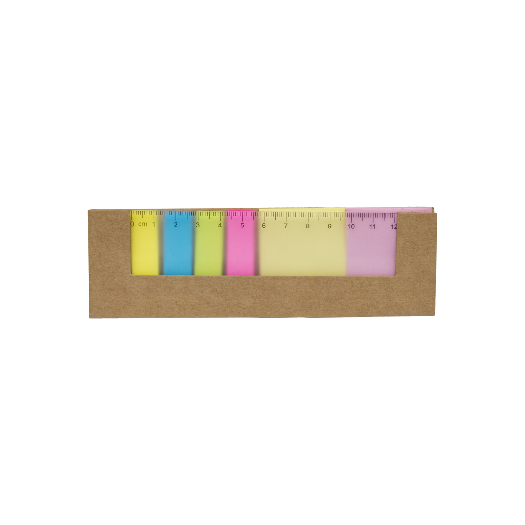 Eco Memopad Ruler - Khaki
