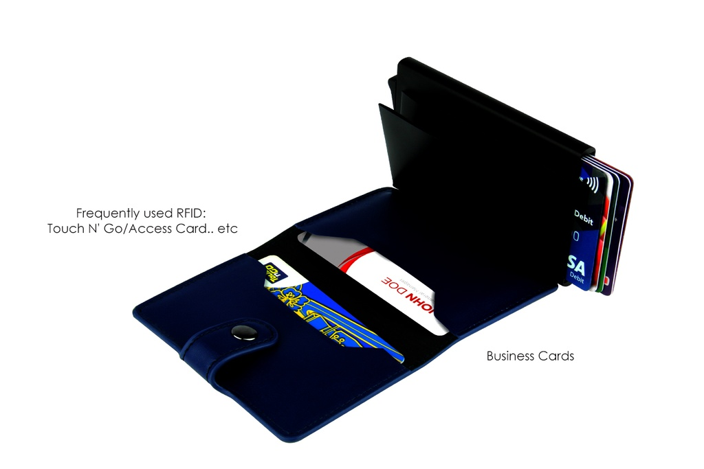 BROOK - RFID Wallet | PU Leather Small Wallet Multi Card Slot Case for credit card ID