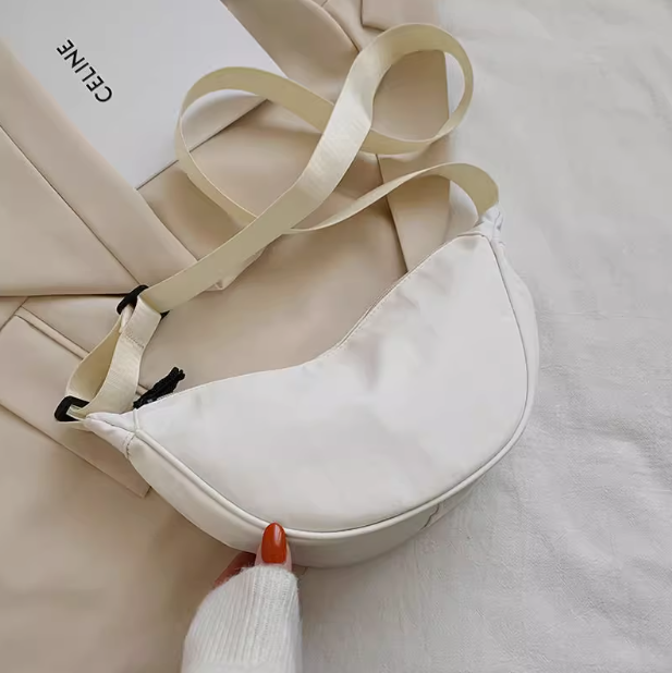 Ultralight Nylon Dumpling Bag - White