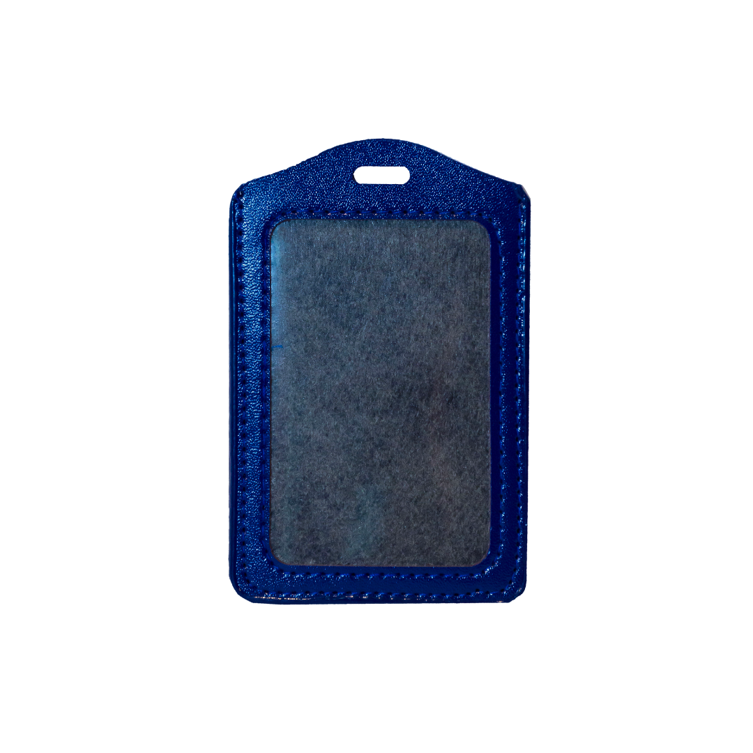 PU ID Card Holder Navy Blue