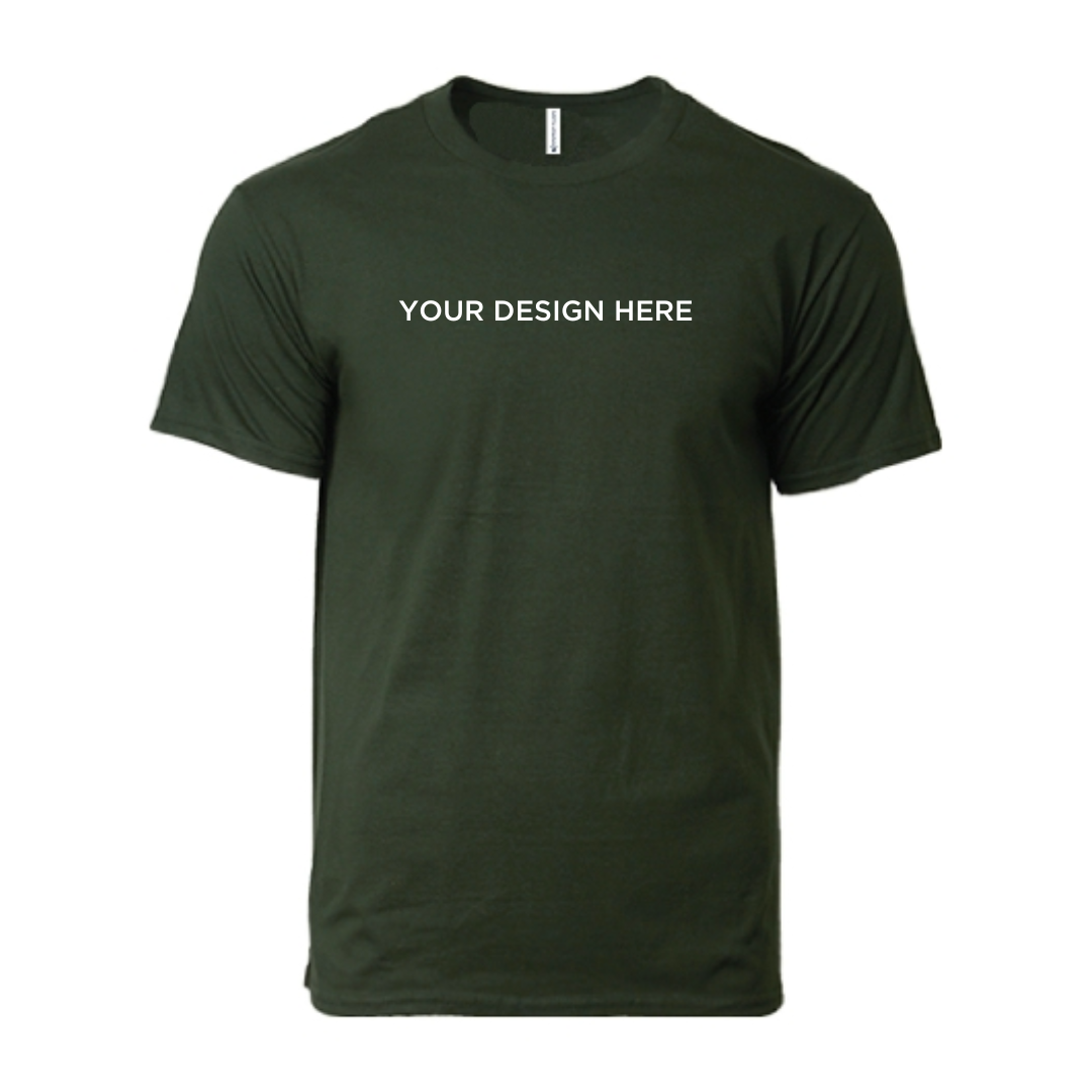 Soft Touch Round Neck Tee Forest Green