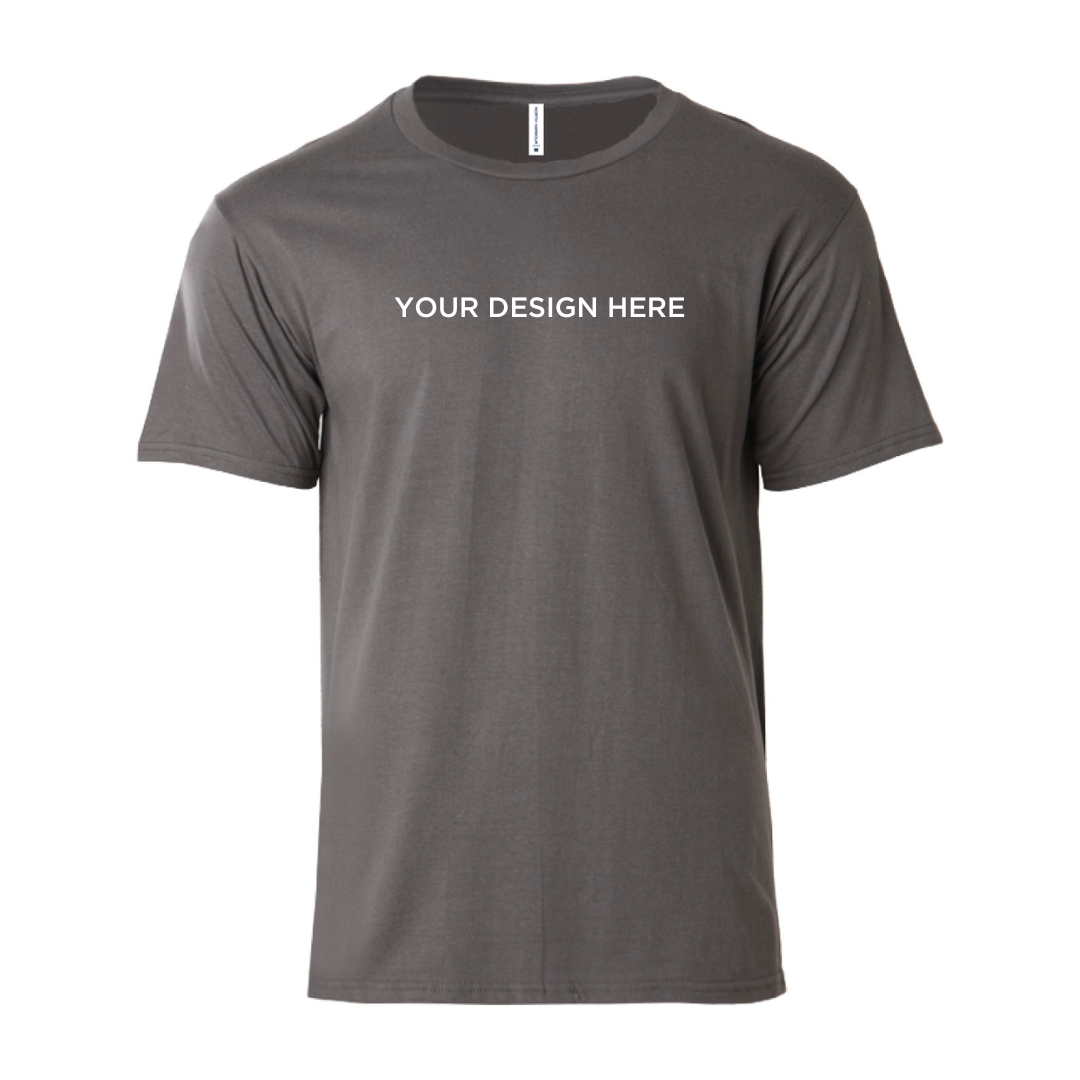 Soft Touch Round Neck Tee Charcoal