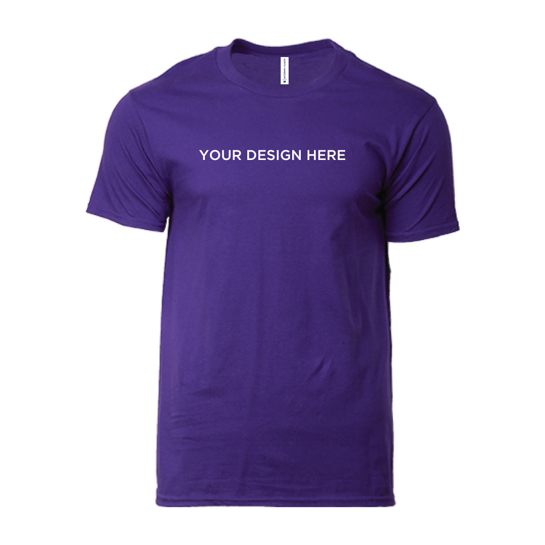 Soft Touch Round Neck Tee Purple