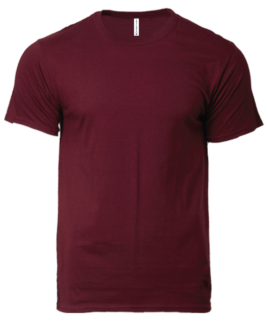 Soft Touch Round Neck Tee Maroon