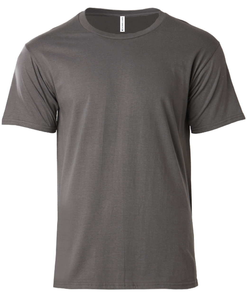 Soft Touch Round Neck Tee Charcoal