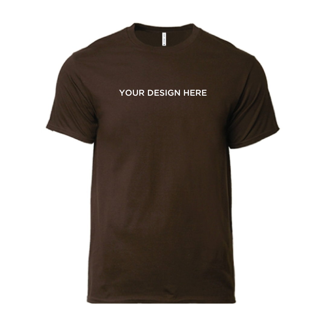 Soft Touch Round Neck Tee Dark Chocolate