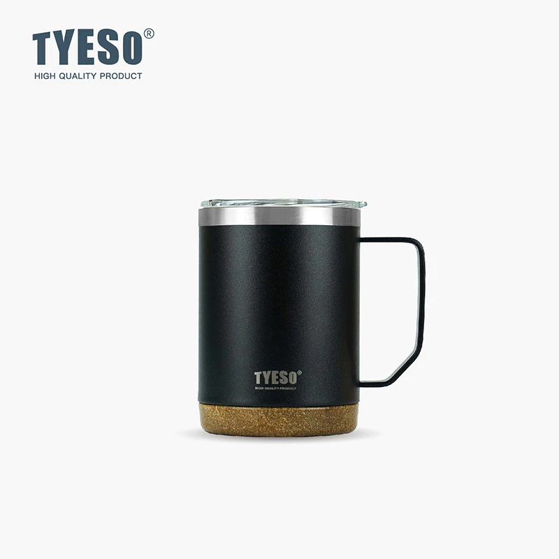 TYESO Thermal Coffee Cup With Side Handle (530ml) Black