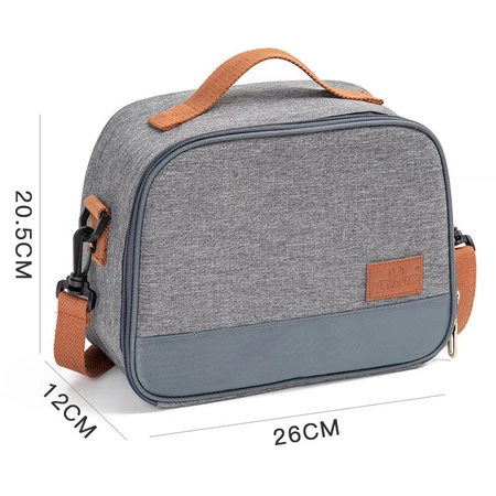 Thermal Lunch Bag for Men & Women Multi-size Insulated Lunch Box Bag - F Shoulder