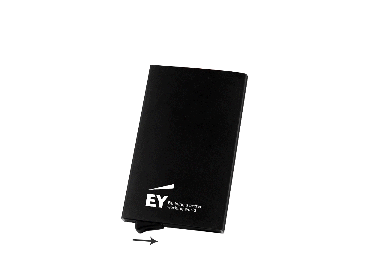 RFID Block Metal Credit Card Holder - Black