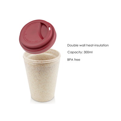 MUSE - Coffee Cup PP Wheat (300ml) - Red