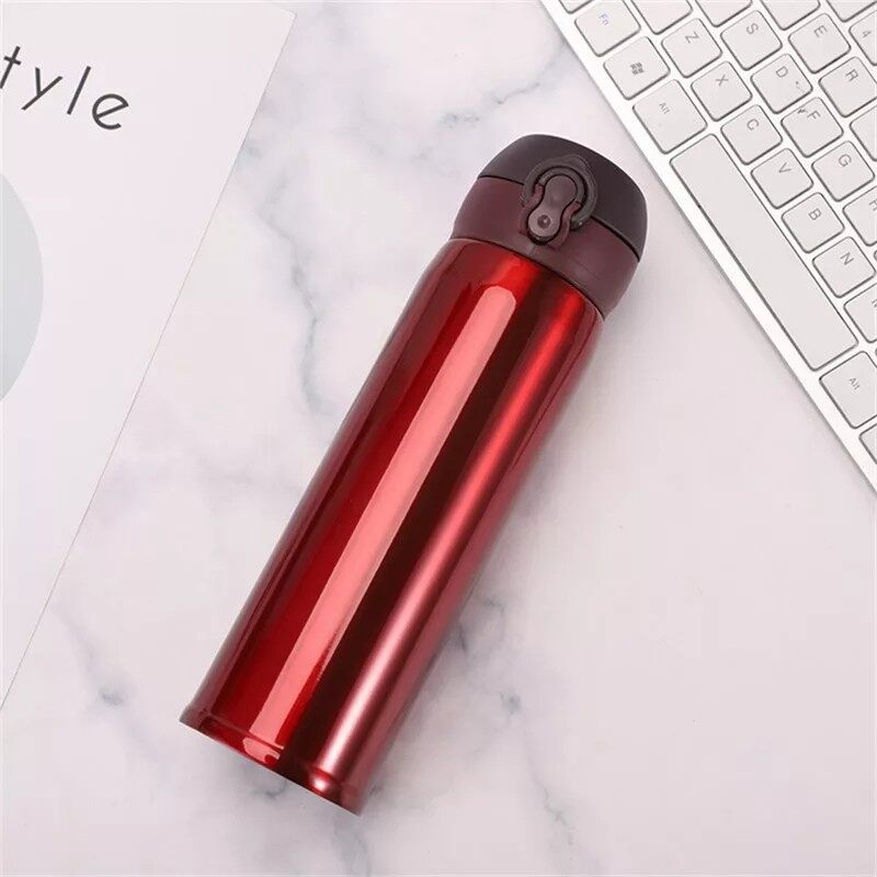 Double Wall Vacuum Flask Thermos (500ml) - Red
