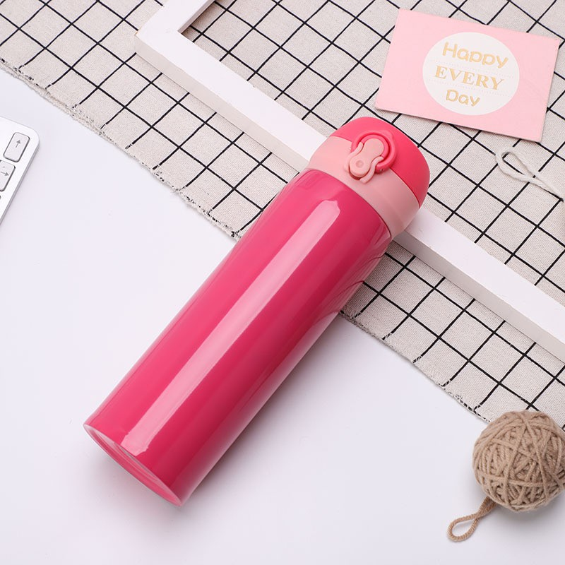 Double Wall Vacuum Flask Thermos (500ml) - Hot Pink