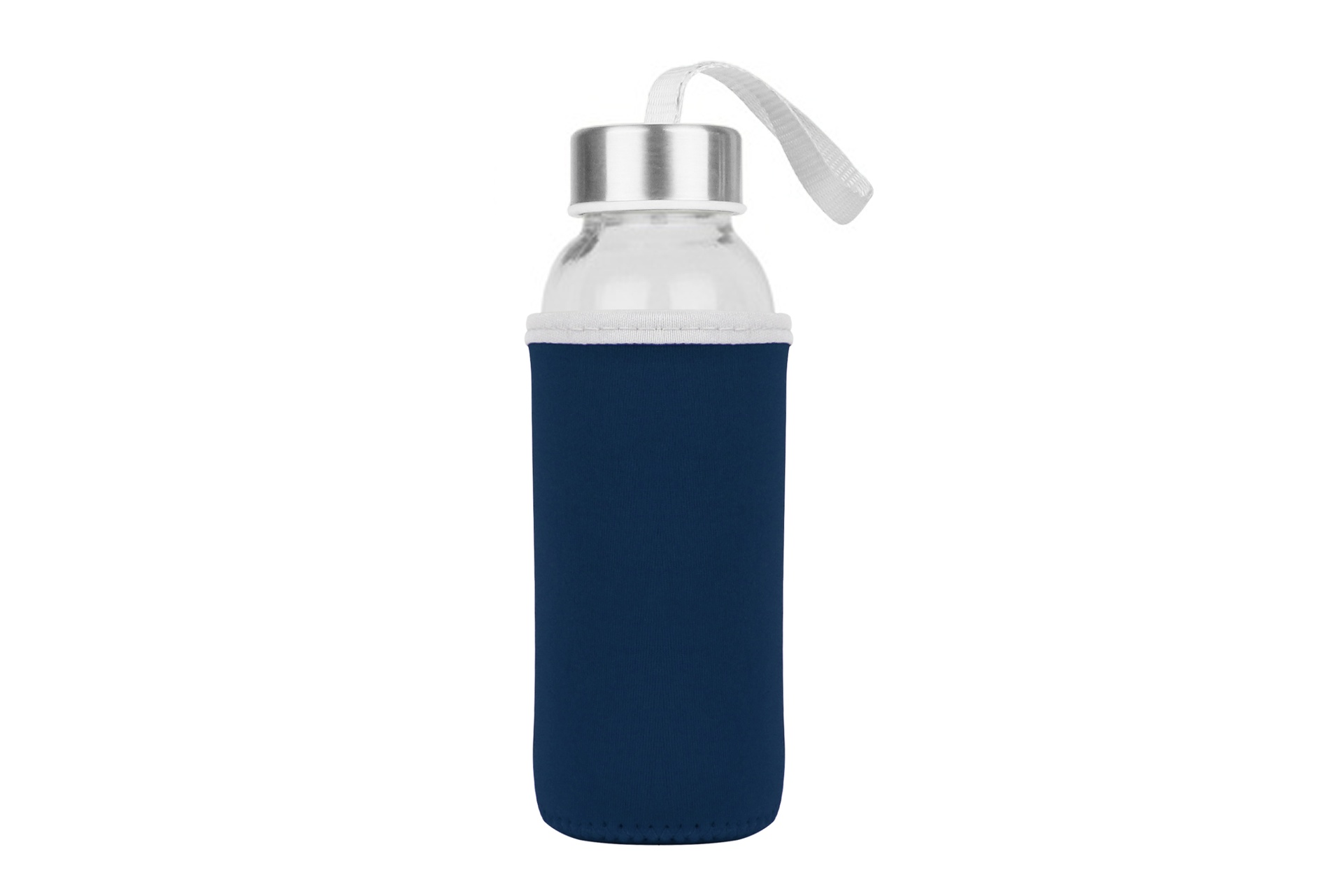 LIKEME MINI - Glass Bottle w/ Neoprene Pouch (300ml) - Blue