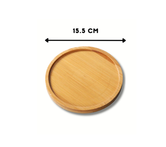 Bamboo Wood Coaster Round - 15.5cm