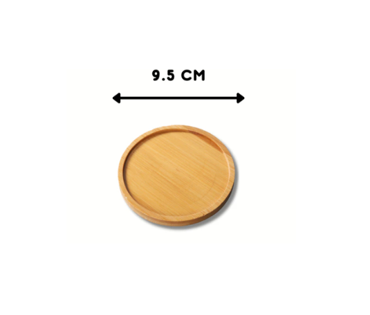 Bamboo Wood Coaster Round - 9.5cm