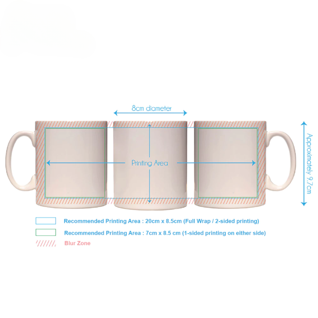 Mugsy Custom Print Mug – Full Colour | Photo, Logo, Text