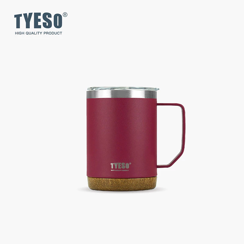 TYESO Thermal Coffee Cup With Side Handle (530ml) Red