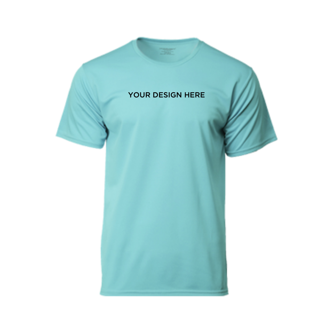 Performance Round Neck Dry Pique Tshirt Tiffany Blue