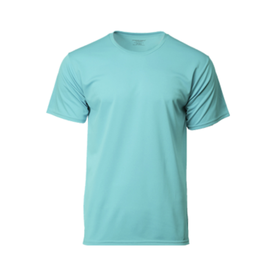 Performance Round Neck Dry Pique Tshirt Tiffany Blue