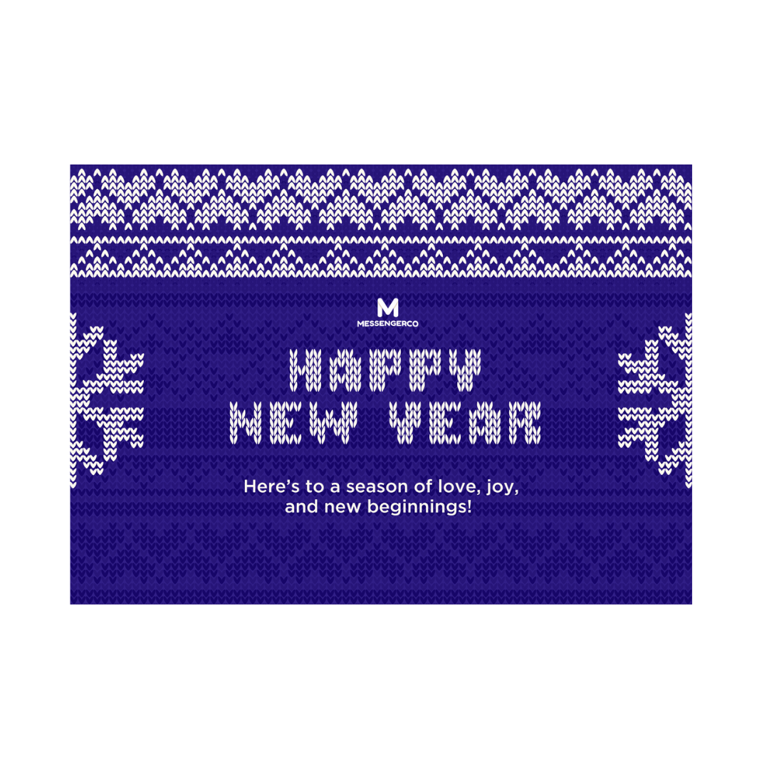 Greeting Card A6 Art Card 260gsm Digital Print - 2 side [Ready Design - New Year 2025 ]