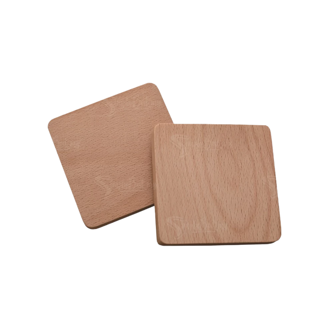 Wooden Coaster - Square Flat