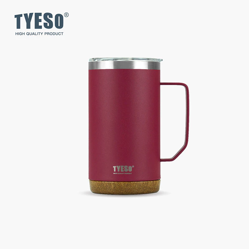 TYESO Thermal Coffee Cup With Side Handle (710ml) Red