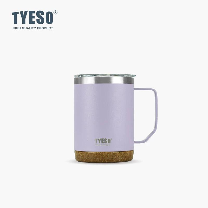 TYESO Thermal Coffee Cup With Side Handle (530ml) Purple