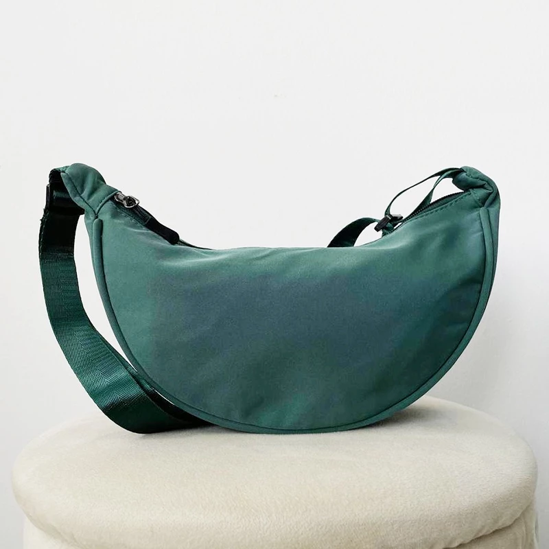 Ultralight Nylon Dumpling Bag - Dark Green