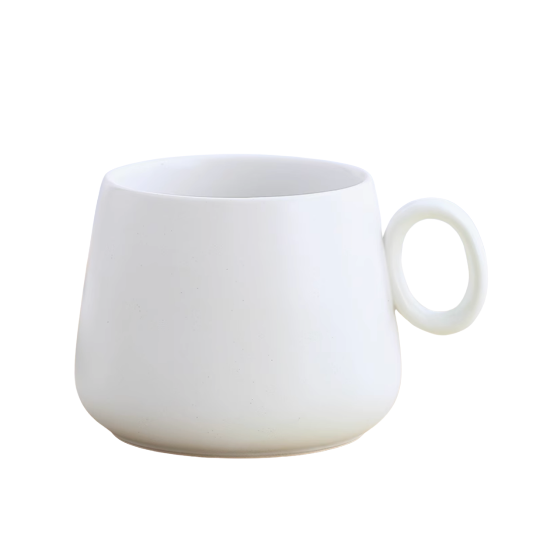 Nordic Matte Ceramic Mug White