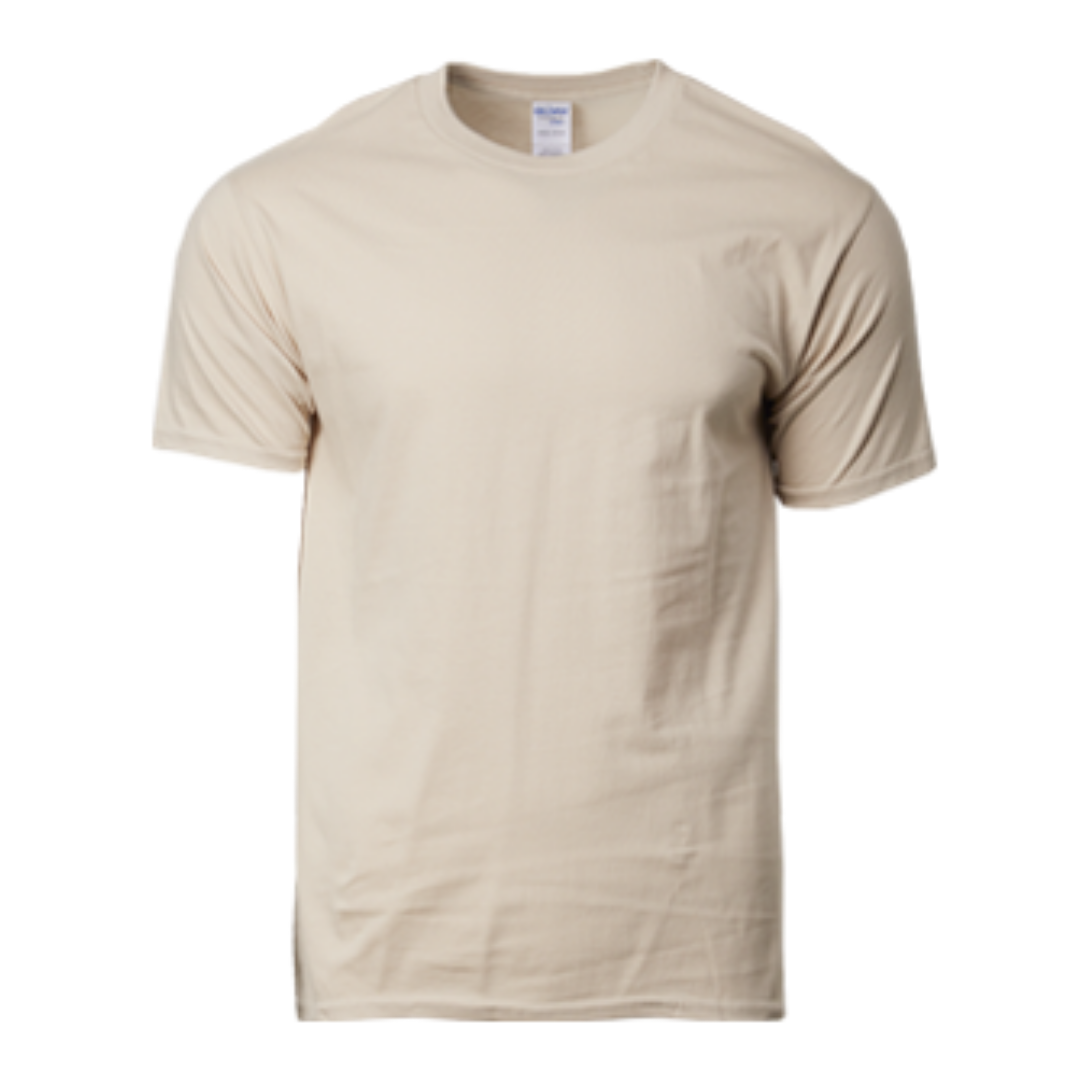 Premium Cotton Adult Ring Spun T-Shirt Sand