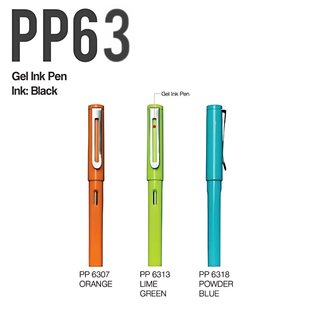 GLIDO Black Ink Plastic Gel Pen