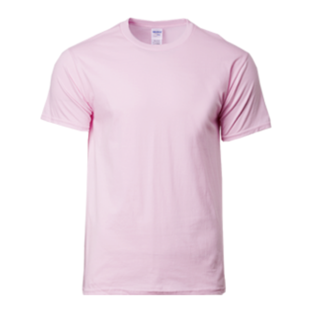 Premium Cotton Adult Ring Spun T-Shirt Light Pink