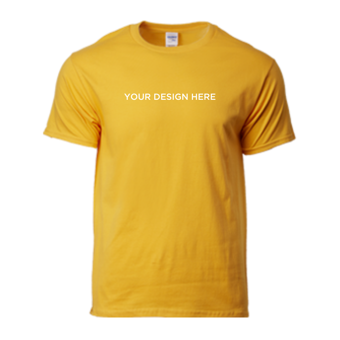 Premium Cotton Adult Ring Spun T-Shirt Gold