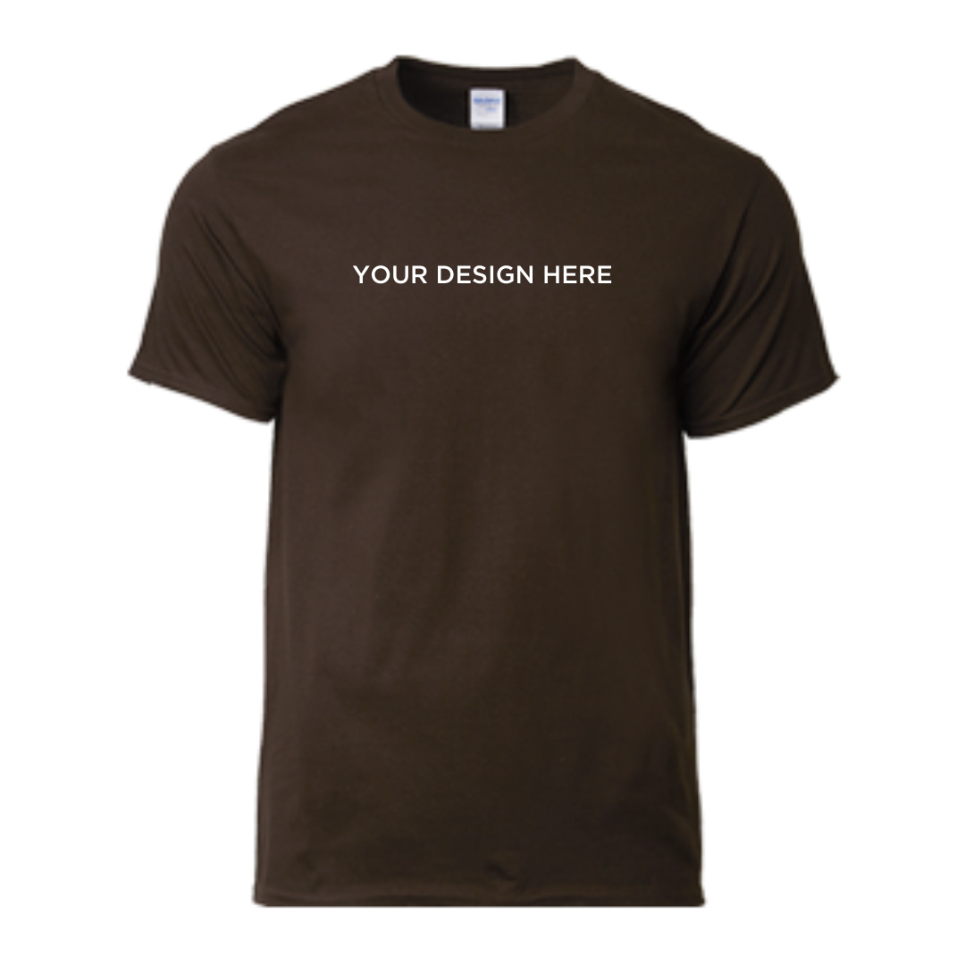 Premium Cotton Adult Ring Spun T-Shirt Dark Chocolate