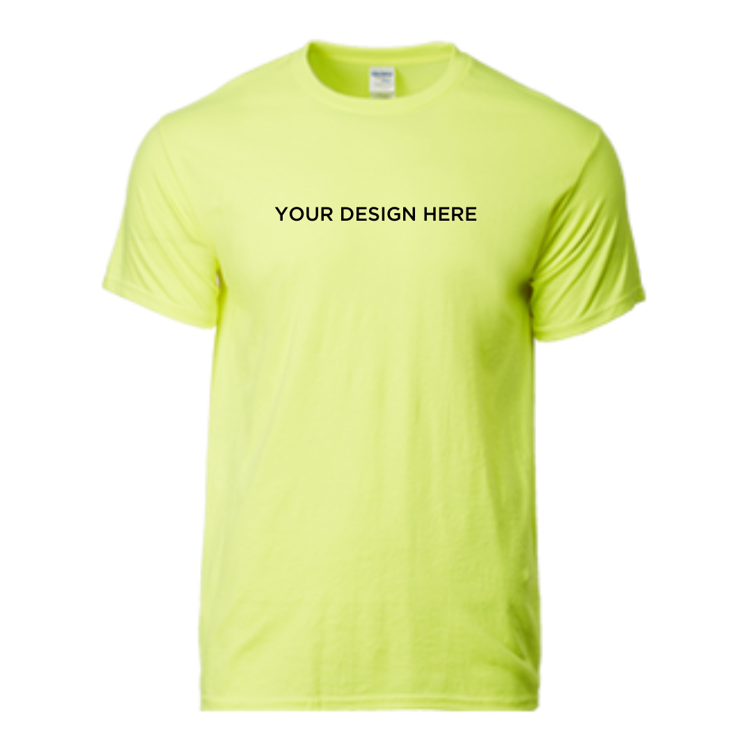Premium Cotton Adult Ring Spun T-Shirt Safety Green