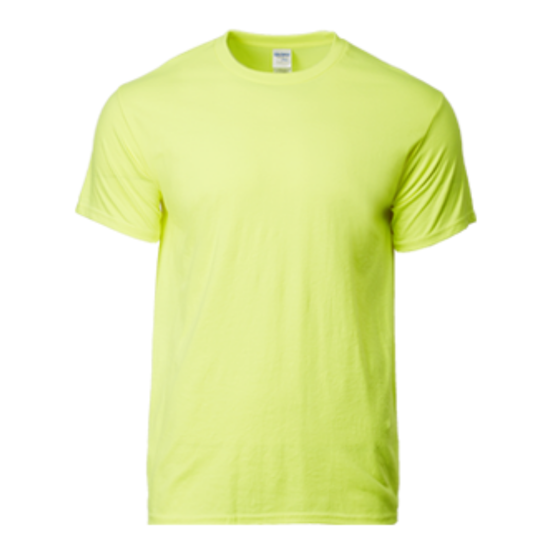 Premium Cotton Adult Ring Spun T-Shirt Safety Green