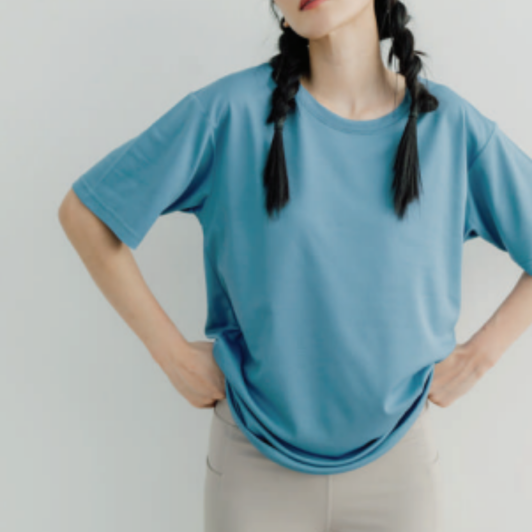 Performance Round Neck Dry Pique Tshirt Wheat