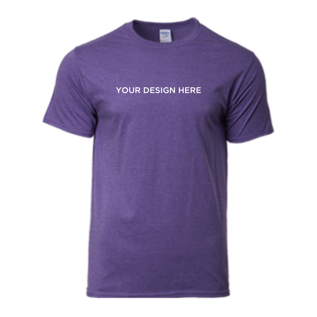 Premium Cotton Adult Ring Spun T-Shirt Heather Purple