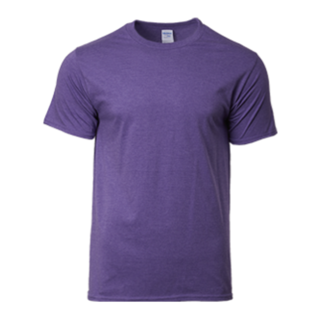 Premium Cotton Adult Ring Spun T-Shirt Heather Purple