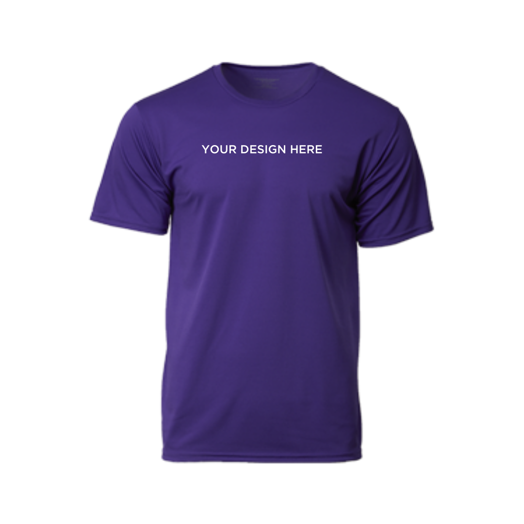 Performance Round Neck Dry Pique Tshirt Purple