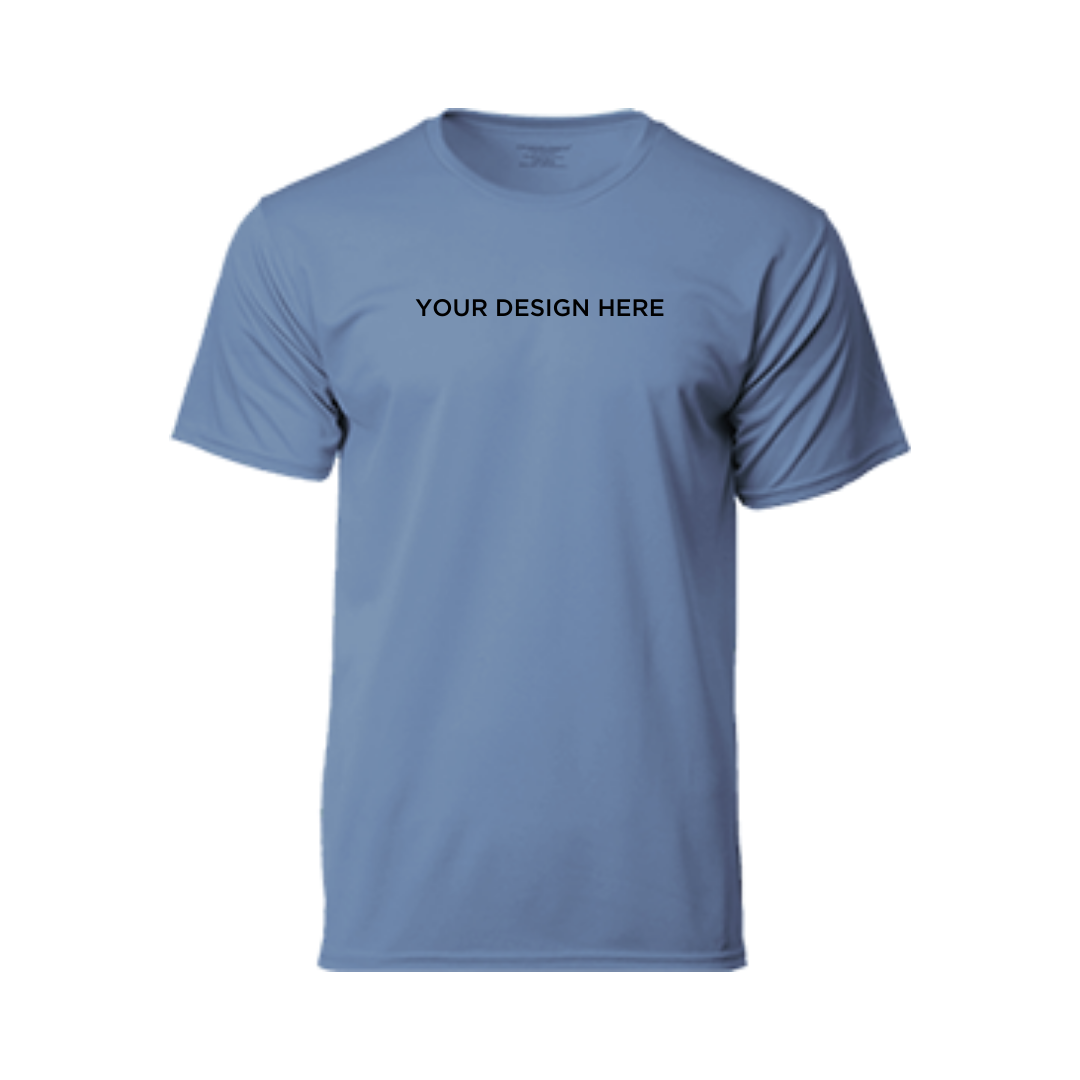 Performance Round Neck Dry Pique Tshirt Antique Royal