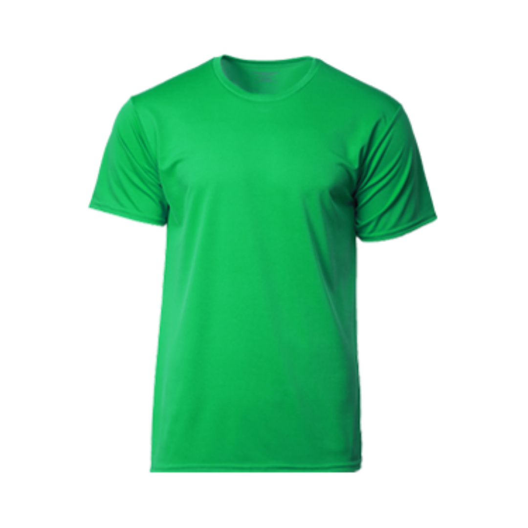 Performance Round Neck Dry Pique Tshirt Irish Green