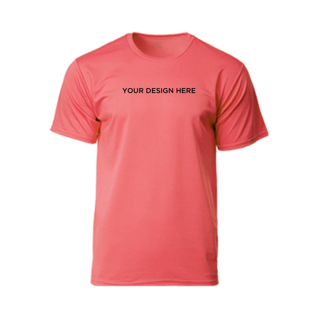 Performance Round Neck Dry Pique Tshirt Cherry Red