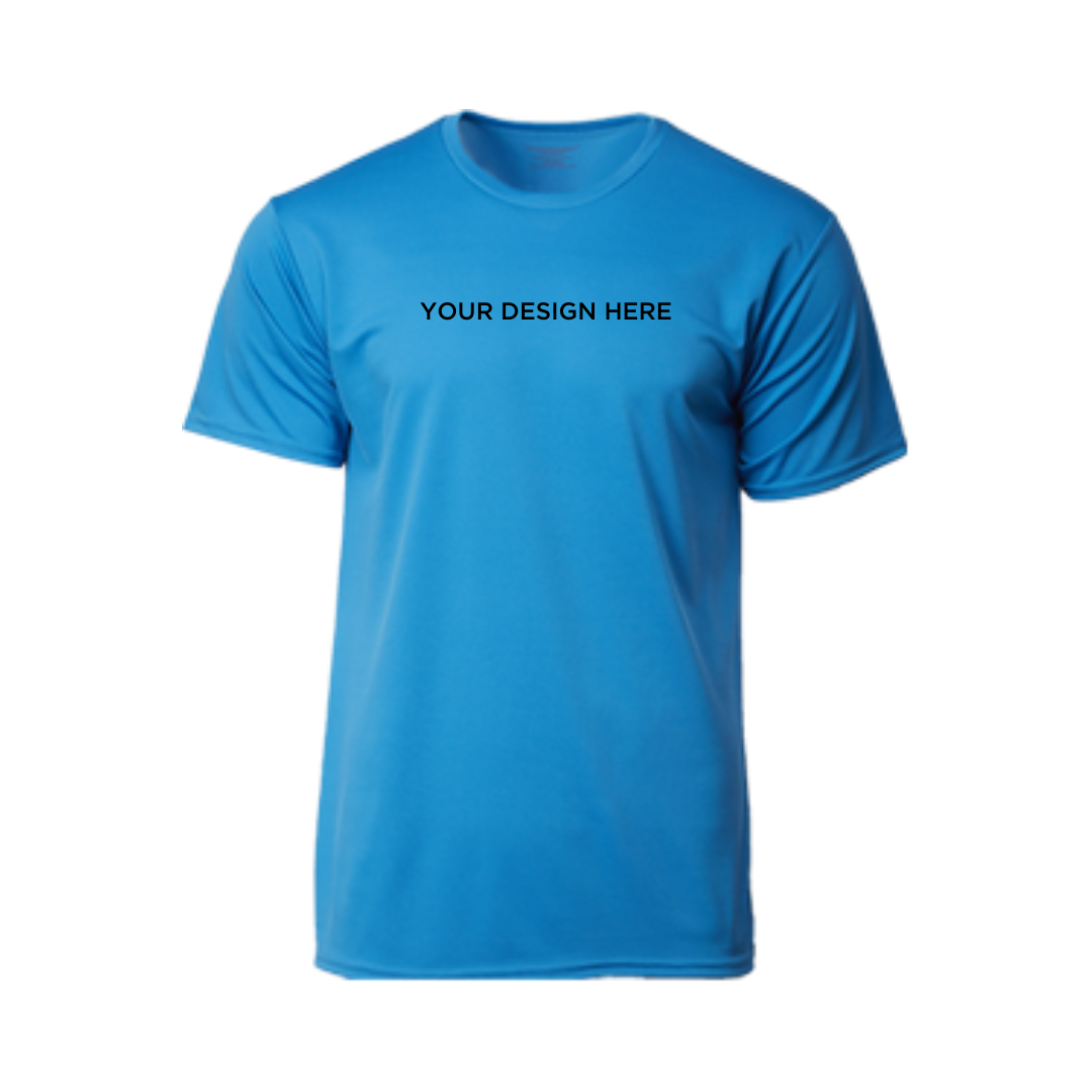 Performance Round Neck Dry Pique Tshirt Sapphire